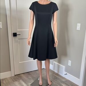 Isaac Mizrahi Black Midi Dress
